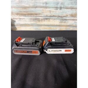 Black &‎ Decker 20V Max Lithium Batteries LBXR2020 LBXR20 2.0Ah 1.5Ah Set EUC